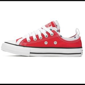 Converse red and stars chucks size 1